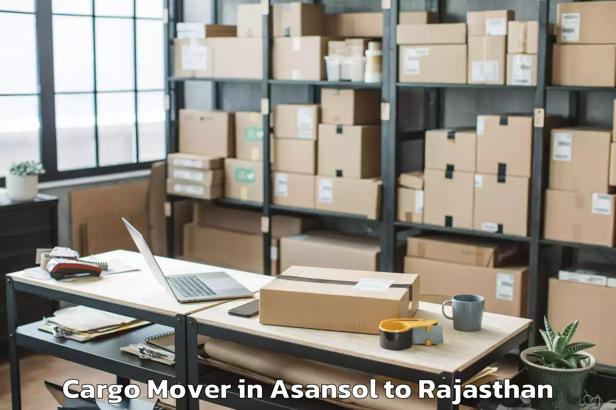 Hassle-Free Asansol to Udaipur Cargo Mover